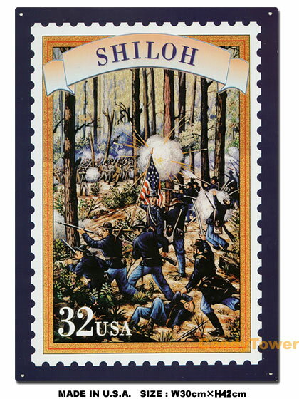 シャイロの戦い　ブリキ看板　アメリカン雑貨　アメリカ雑貨　ミリタリーグッズ　ミリタリー雑貨　サバ..