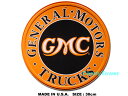 GMC ラウンド -ジェネラルモーターズトラック- ブリキ看板 アメリカン雑貨 アメリカ雑貨 グッズ