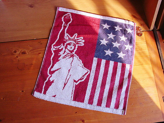 星条旗＆自由の女神ハンドタオル