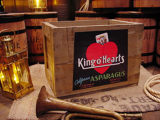 クレートラベルボックス　Lサイズ　NO.6　KING O' HEARTS