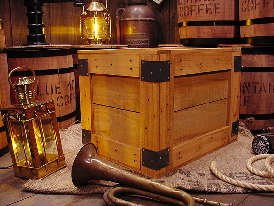 輸出用木箱　Aタイプ　うす茶　Mサイズ