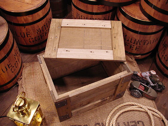 輸出用木箱　Aタイプ　茶　Mサイズ