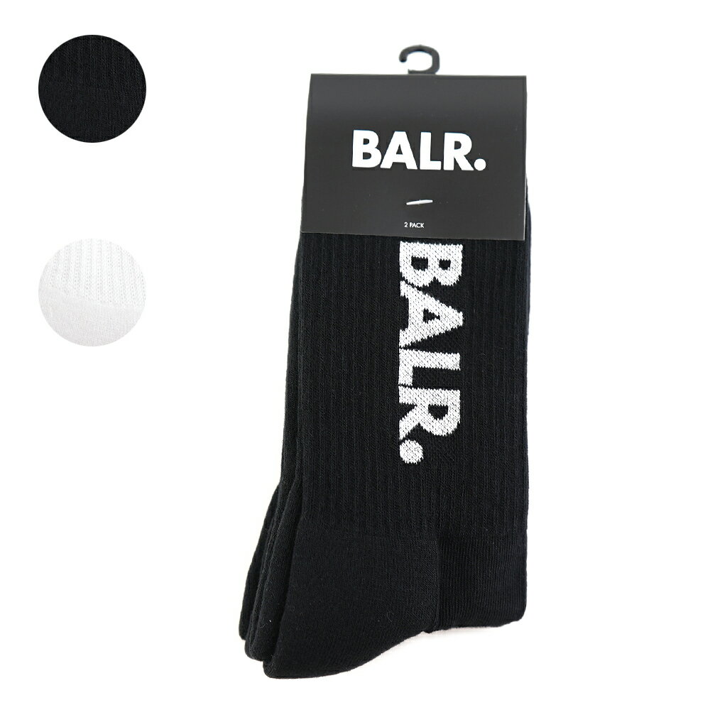 【ブランド】BALR.(ボーラー) 【サイズ】■若干のサイズ誤差はご了承下さいませ。 [35-38]：22~24cm [39-42]：25~27cm 【カラー】 101 / Black 901 / White 【素材】 コットン75％ ポリアミド23％ エラスタン2％ 【仕様】 コントラストカラーのロゴ 【付属品】 無し ●シーズンによって仕様が異なる場合がございます。 ※当店でお取り扱いの商品は全て【並行輸入品】になります。 ※海外輸入により外袋や箱にキズや汚れ、破損が見受けられる場合もございます。予めご了承くださいませ。