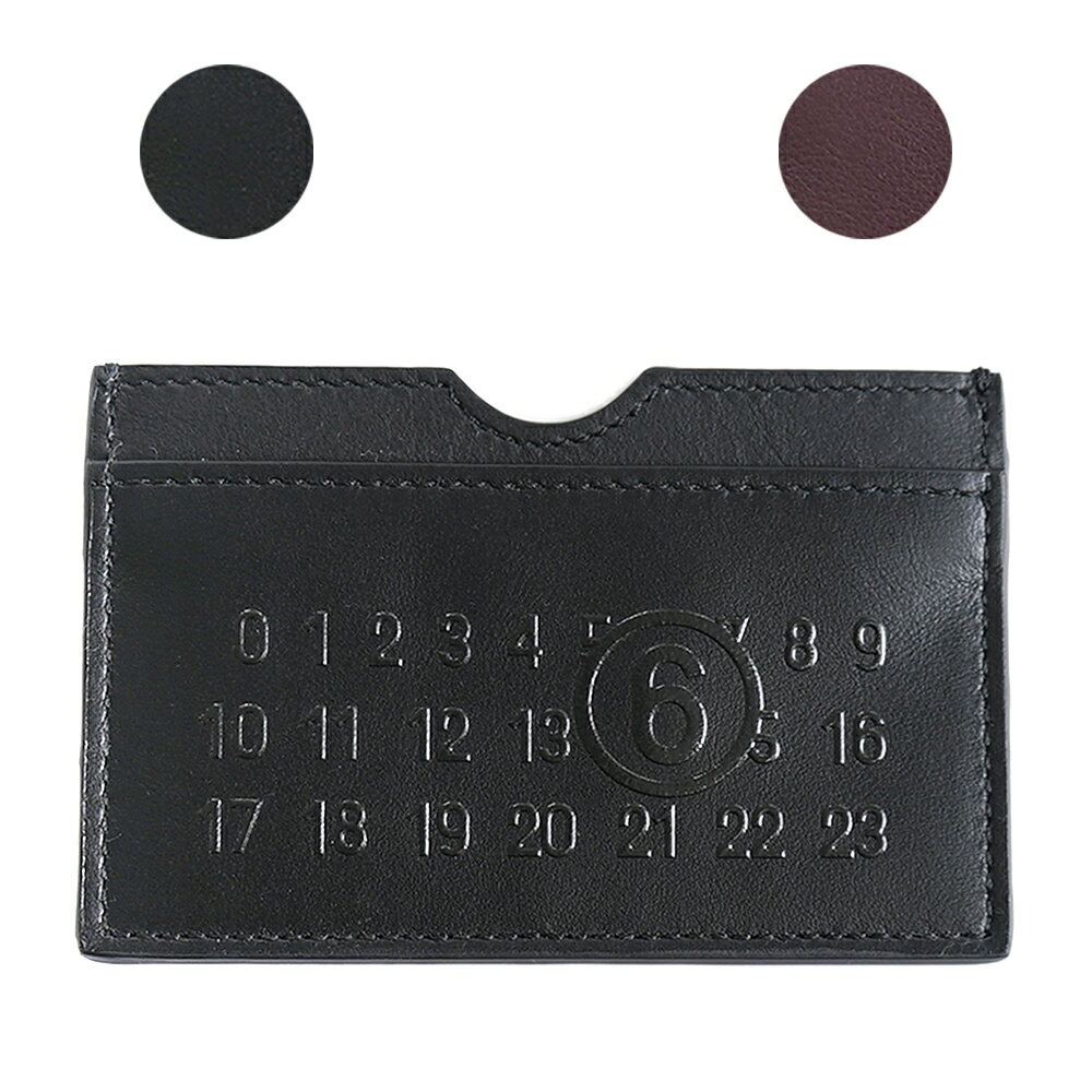 MM6 エムエムシックス カードケース 名刺入れ ナンバリング ロゴ レディース LABEL LOGO CARD HOLDER【SA5UI0008-P5693】