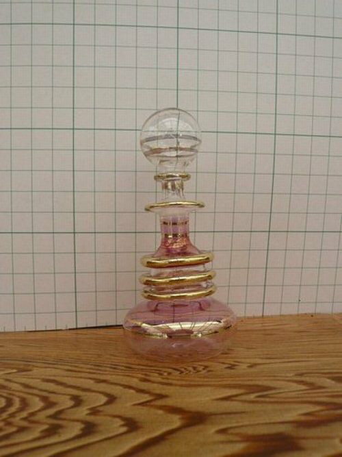 エジプト香水瓶010/ガラス細工/ガラス工芸品/パヒュームボトル
