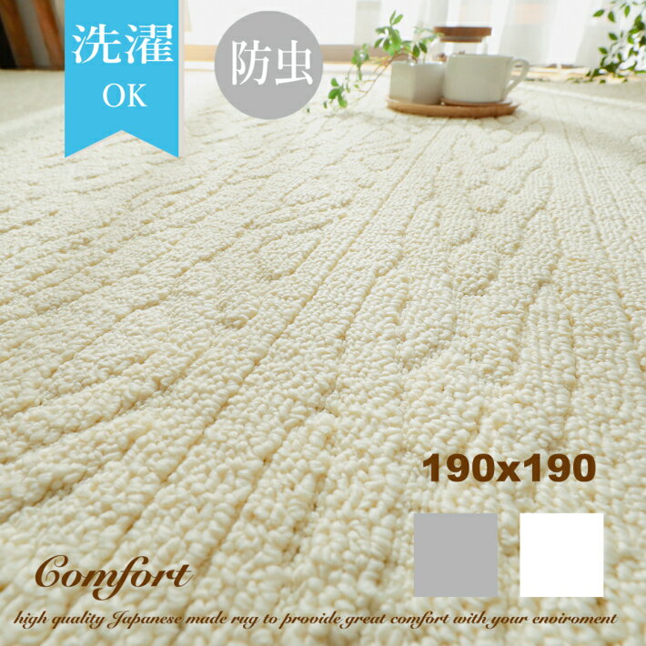 352 cm X 440 cm - ラグ 洗える ラグマット おしゃれ 190×190 カーペット 日本製 北欧 国産 可愛い オールシーズン 洗濯機OK 正方形 マット シャギーラグ 夏 冬 ホットカーペット対応 ウォッシャブル 床暖房対応 暖かい 冬用 厚手 夏用 レトロ 絨毯
