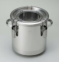 ノゾキ窓付密閉タンク 20L ステンレス容器 蓋付き 丸型 ステンレス 円筒 容器 タンク ステンレス保存容器 ストッカー 両手付き 密封容器 密閉容器 大容量...
