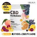 【 CBD 3000mg 高配合 】 CBD グミ 果汁100% 60粒入 CBD 50mg / 粒 スイス産 ブロードスペクトラム てんさい糖使用 LILILALA CBG CBN 最高濃度に挑戦 CannaTech 日本製