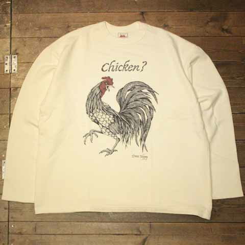 DRESS HIPPY“CHICKEN? L/S LIGHT SWEAT”NATURALDRESS HIPPYドレスヒッピー正規取扱店(Official Dealer)Cannon Ballキャノンボールあす楽対応NO name!DRESS HIPPY/ATDIRTY