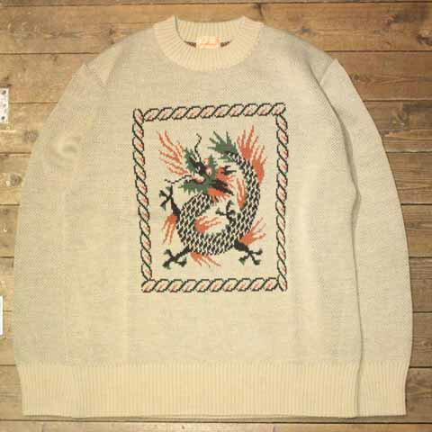 DRESS HIPPY“DRAGON KNIT”IVORY BEIGEDRESS HIPPYドレスヒッピー正規取扱店(Official Dealer)Cannon Ballキャノンボールあす楽対応送料・代引き手数料無料NO name!DRESS HIPPY/ATDIRTY