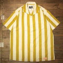 DRESS HIPPY“VENICE S/S STRIPE SHIRT”MUSTARDDRESS HIPPYドレスヒッピー正規取扱店(Official Dealer)Cannon Ballキャノンボールあす楽対応送料 代引き手数料無料NO name DRESS HIPPY/ATDIRTY