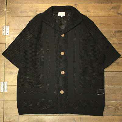 DRESS HIPPY”MEMPHIS KNIT SHIRT”BLACKドレスヒッピー正規取扱店(Official Dealer)Cannon Ballキャノンボールあす楽対応送料・代引き手数料無料NO name!DRESS HIPPY/ATDIRTY