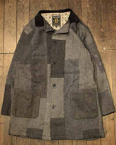 DRESS HIPPY“HARRIS PATCHWORK CHESTER COAT”BLACK MIXDRESS HIPPYドレスヒッピー正規取扱店(Official Dealer)Cannon Ballキャノンボー..