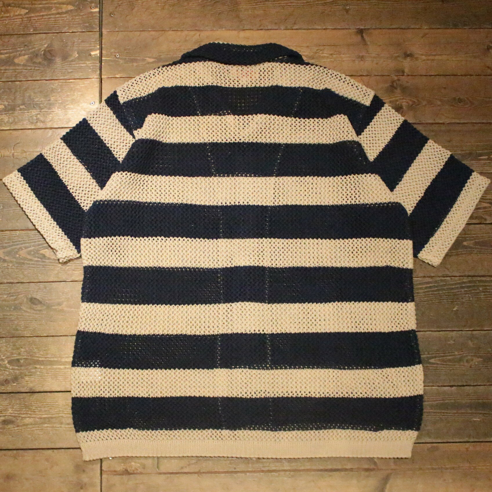 DRESS HIPPY”MEMPHIS BORDER KNIT SHIRT”NAVYドレスヒッピー正規取扱店(Official Dealer)Cannon Ballキャノンボールあす楽対応送料・代引き手数料無料NO name!DRESS HIPPY/ATDIRTY
