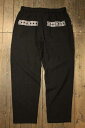 KUSTOMSTYLE SO-CAL(カスタムスタイルソーキャル) FACECARD BANDANA POCKET COTTON/LINEN LONG PANTS COLOR BLACK【KUSTOMSTYLE SO-CAL正規取扱店】Cannon Ball(キャノンボール)