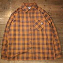 KUSTOMSTYLE SO-CAL(カスタムスタイルソーキャル)KSLS2402BK LA PALMA LONG SLEVE CHECK FLANNEL SHIRTS -ORANGE/BLACK【KUSTOMSTYLE SO-CAL正規取扱店】Cannon Ball(キャノンボール)