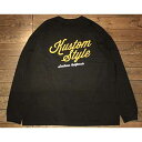 KUSTOMSTYLE SO-CAL(カスタムスタイルソーキャル)KSTL2404BK"NEW ICON" LONG SLEEVE TEEロンT 長袖 ビッグシルエット BLACKCannon Ball(キャノンボール)