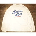 KUSTOMSTYLE SO-CAL(カスタムスタイルソーキャル)KSTL2404WH NEW ICON LONG SLEEVE TEEロンT 長袖 ビッグシルエット WHITE【KUSTOMSTYLE SO-CAL正規取扱店】Cannon Ball(キャノンボール)