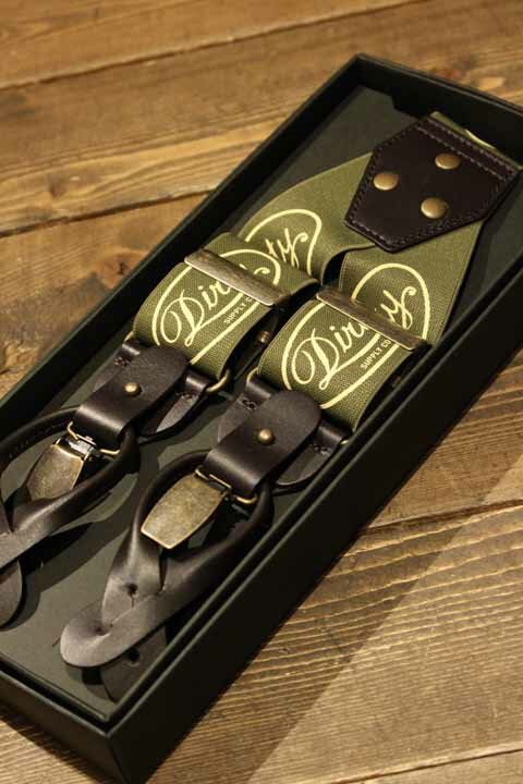 AT-DIRTY"WORKERS SUSPENDERS"KAHAKI(アットダーティー)正規取扱店(Official Dealer)Cannon Ball(キャノンボール)