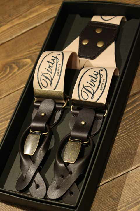 AT-DIRTY"WORKERS SUSPENDERS"IVORY(アットダーティー)正規取扱店(Official Dealer)Cannon Ball(キャノンボール)