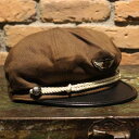 AT-DIRTY M.C CAP BROWN【AT-DIRTY】(アットダーティー)正規取扱店(Official Dealer)Cannon Ball(キャノンボール)【あす楽対応/モーターサイクルキャップ/MOTORCYCLE CAP】