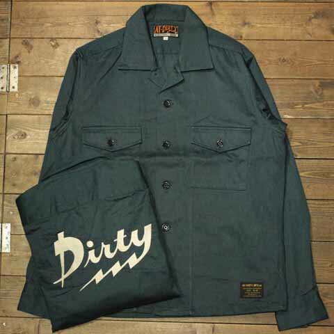 AT-DIRTY ATD THUNDER L/S SHIRT BLUE【AT-DIRTY】(アットダーティー)正規取扱店(Official Dealer)Cannon Ball(キャノンボール)【送料無料/あす楽対応/プルオーバーシャツ】