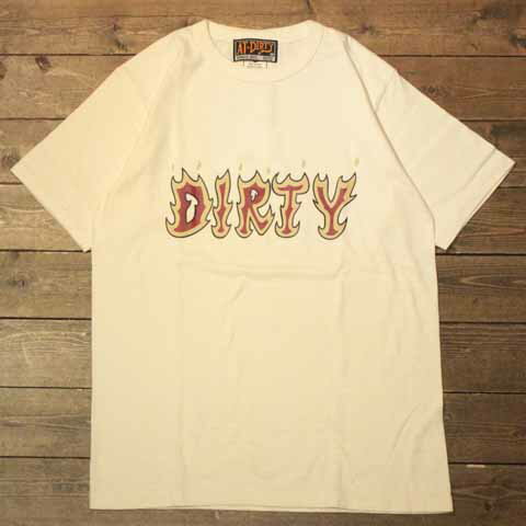 AT-DIRT HOT S/S T-SHIRTSNATURAL【AT-DIRTY】(アットダーティー)正規取扱店(Official Dealer)Cannon Ball(キャノンボール)【あす楽対応/半袖Tシャツ/プリントTシャツ】