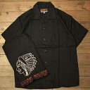 AT-DIRTY POW WOW S/S SHIRTBLACK【AT-DIRTY】(アットダーティー)正規取扱店(Official Dealer)Cannon Ball(キャノンボール)【送料無料】【あす楽対応】半袖 シャツ