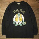 AT-DIRTY DIRTY FOOT L/S T-SHIRTSBLACK【AT-DIRTY】(アットダーティー)正規取扱店(Official Dealer)Cannon Ball(キャノンボール)【あす楽対応/長袖Tシャツ/プリントTシャツ】