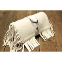 AT-DIRTY“LEATHRER TOOL BAG(FRINGE)”WHITE(アットダーティー)正規取扱店(Official Dealer)Cannon Ball(キャノンボール)