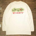 AT-DIRTY ATD LURE L/S TEE WHITE【AT-DIRTY】(アットダーティー)正規取扱店(Official Dealer)Cannon Ball(キャノンボール)【あす楽対応/半袖Tシャツ/プリントTシャツ】