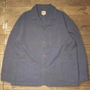 AT-DIRTY"WORKERS JACKET LINEN"BLUE(アットダーティー)正規取扱店(Official Dealer)Cannon Ball(キャノンボール)