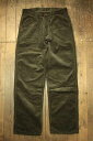 AT-DIRTY"WORKERS PANTS CORDUROY"OLIVE(アットダーティー)正規取扱店(Official Dealer)Cannon Ball(キャノンボール)