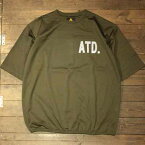 AT-DIRTY”ATD MESH TEE”OLIVE【AT-DIRTY】(アットダーティー)正規取扱店(Official Dealer)Cannon Ball(キャノンボール)【あす楽対応/半袖Tシャツ/メッシュTシャツ】