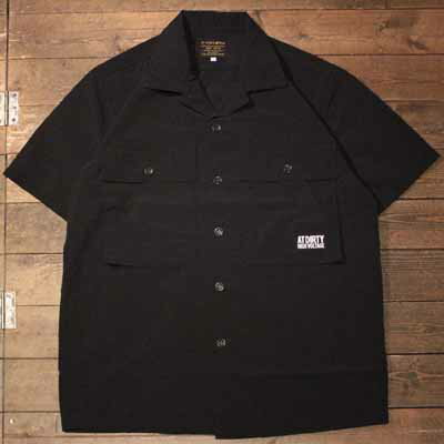 AT-DIRTY MIL DOOR S/S SHIRT BLACK【AT-DIRTY】(アットダーティー)正規取扱店(Official Dealer)Cannon Ball(キャノンボール)【送料無料】【あす楽対応】半袖 シャツ