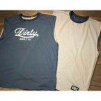 AT-DIRTY"SLEEVELESS DOUBLE TEE"BLUE × GRAY【AT-DIRTY】(アットダーティー)正規取扱店(Official Dealer)Cannon Ball(キャノンボール)【あす楽対応/半袖Tシャツ/プリントTシャツ】