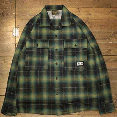 AT-DIRTY“MILDOOR L/S SHIRT”(CHECK)GREEN CHECK(アットダーティー)正規取扱店(Official Dealer)Cannon Ball(キャノンボール)