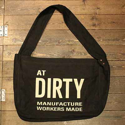 AT-DIRTY"ATD NEWS PAPER BAG"BLACK【AT-DIRTY】(アットダーティー)正規取扱店(Official Dealer)Cannon Ball(キャノンボール)【あす楽対応/送料無料/ツールバッグ】