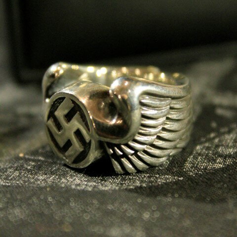 O.G.CLOTHING"SWASTICA WING SILVER RING"【O.G.CLOTHING】(オージークロージング)正規取扱店(Official Dealer)Cannon Ball(キャノンボール)【オーダーメイド/受注生産/スワスティカ/ウイング/シルバーリング/SVASTICA】