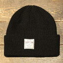 SEVENTY FOUR"WAFFLE THERMAL KNIT BEINIE"BLACK(セブンティーフォー)正規取扱店(Official Dealer)Cannon Ball(キャノンボール)