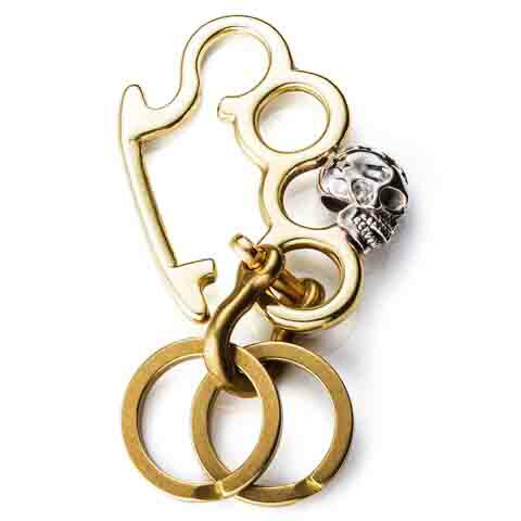 7th-Heaven Art Jewelry"SKULL&KNUCKLE KEY　RING"SKULL/SILVER【7th-Heaven Art Jewelry】(セブンスヘブン アート ジュエリー)正規取..