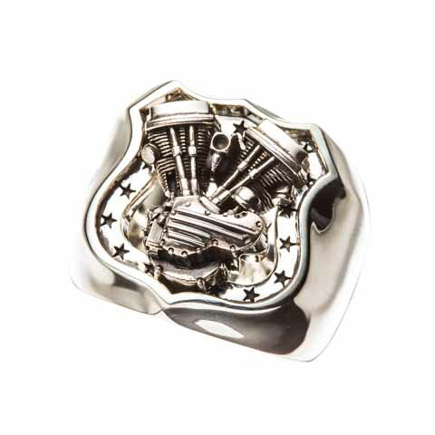 7th-Heaven Art Jewelry"PAN SHOVEL ENGINE RING"【7th-Heaven Art Jewelry】(セブンスヘブン アート ..