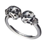 7th-Heaven Art Jewelry"TWIN SKULL RING"SILVER【7th-Heaven Art Jewelry】(セブンスヘブン アート ジュエリー)正規取扱点(Official Dealer)Cannon Ball（キャノンボール）【リング/指輪】