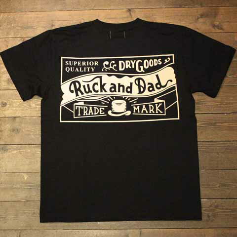 Ruck and Dad"RD TRADE MARK"SS TEEBLACK(ラックアンドダッド)Cannon Ball(キャノンボール)当店オリジナルブランド