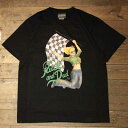 Ruck and Dad"FLAG GIRL"S/S TEEBLACK(ラックアンドダッド)Cannon Ball(キャノンボール)当店オリジナルブランド