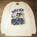 Ruck and Dad×WILE NOT"FINK COYOTE"L/S TEEWHITE(ラックアンドダッド)Cannon Ball(キャノンボール)当店オリジナルブランド