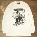 Ruck and Dad"SKATE GENTS"L/S TEEWHITE(ラックアンドダッド)Cannon Ball(キャノンボール)当店オリジナルブランド