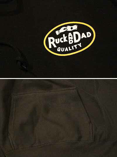 Ruck and Dad"OVAL"HOODED SWEATBLACK【Ruck and Dad】(ラックアンドダッド)Cannon Ball(キャノンボール)当店オリジナルブランド【あす楽対応】