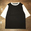 AttractionsWEARMASTERSLot.700 CK 2Tone Tee - Black × White --【Attractions】(アトラクションズ)正規取扱店(Official Dealer)Cannon Ball(キャノンボール)【あす楽対応/送料無料/WEARMASTERS/BILTBUCK】