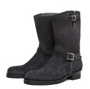 【ご予約承ります。】AttractionsBILTBUCKLot.329 Suede Engineer Boots - Black -【Attractions】...
